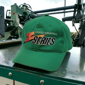 Vintage Grizzly Industrial Z Series Embroidered Green Snapback Hat Cap (Read)